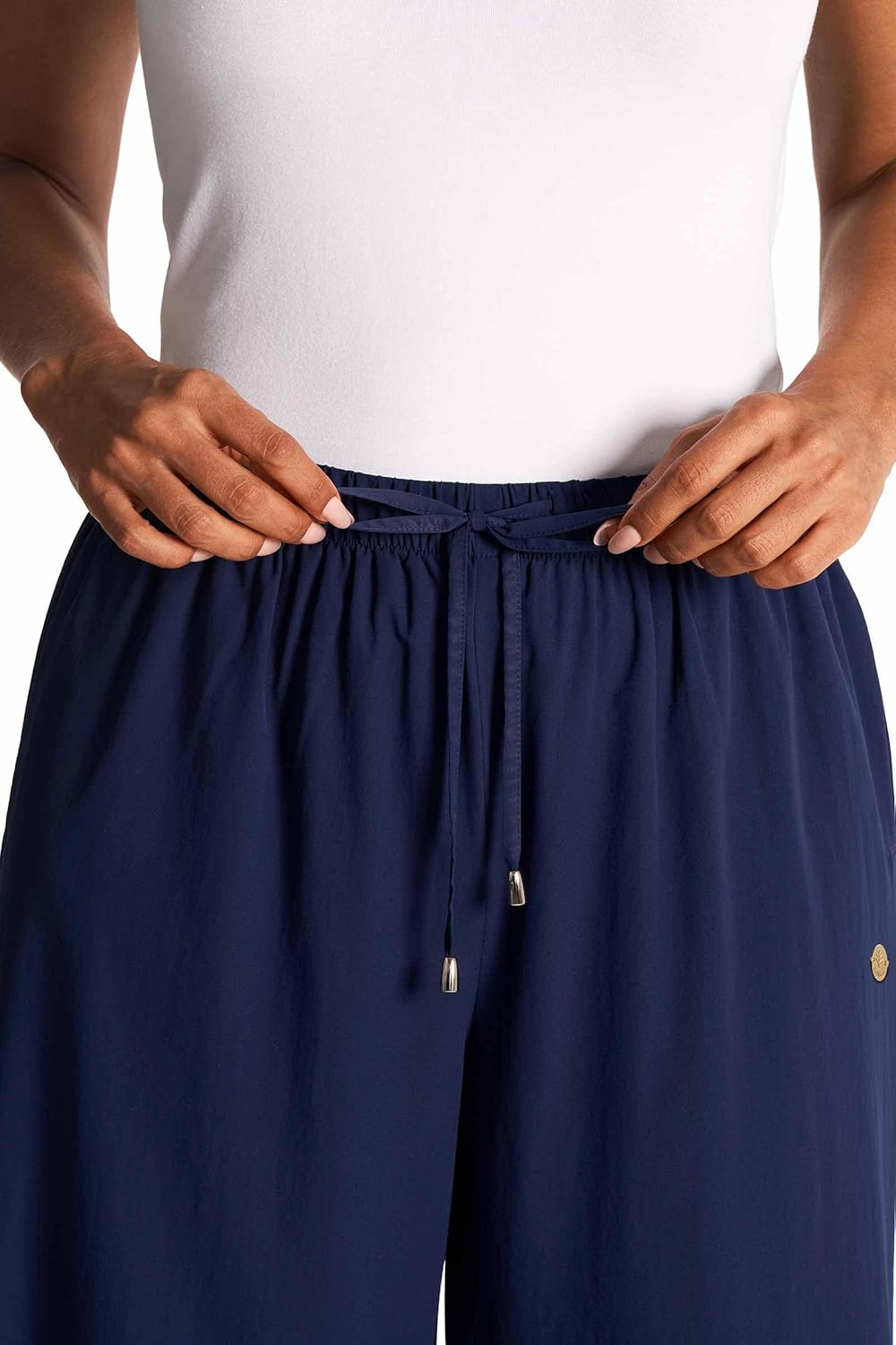 Women's Wide Leg Pants with Side Slits - UPF 50+ Sun Protection - Petra