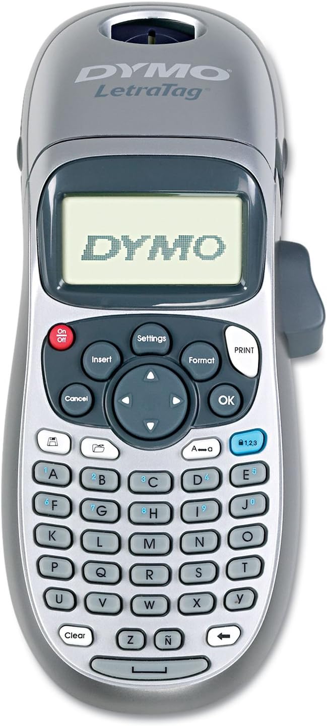 Dymo - Letter Tag Plus Kit,2 Print Lines,3-1/8"x8-1/3"x2-2/3",Silver, Sold as 1 Each, DYM21455