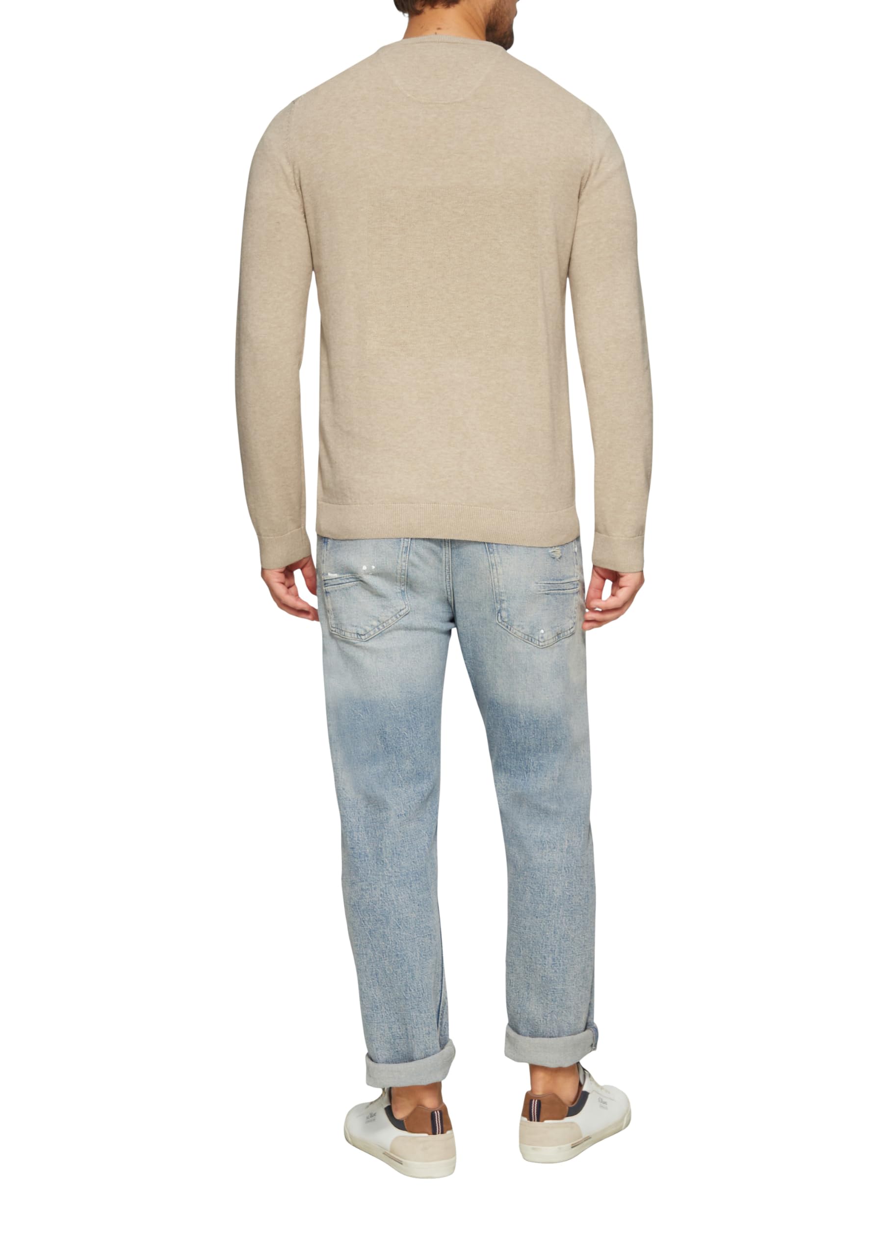 s.Oliver Sweter z dzianiny z wyszywanym logo, 82 W 0, 3XL