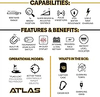 Vista 6 de OMADA GOLF Telémetro Atlas con pendiente Buscador de golf recargable Imán integrado y telémetro de golf resistente al agua