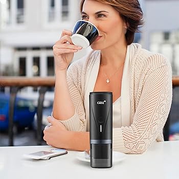 Cafetera Individual para Cápsulas - Máquina de Espresso Eléctrica Portátil Auto-calentamiento en 3-4 Minutos Compacta, Color Negro4