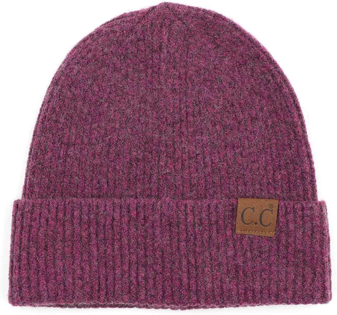 C.C Unisex Warm Soft Recycled Yarn Skully Beanie