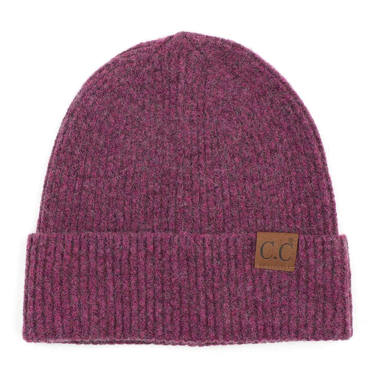 C.C Unisex Warm Soft Recycled Yarn Skully Beanie