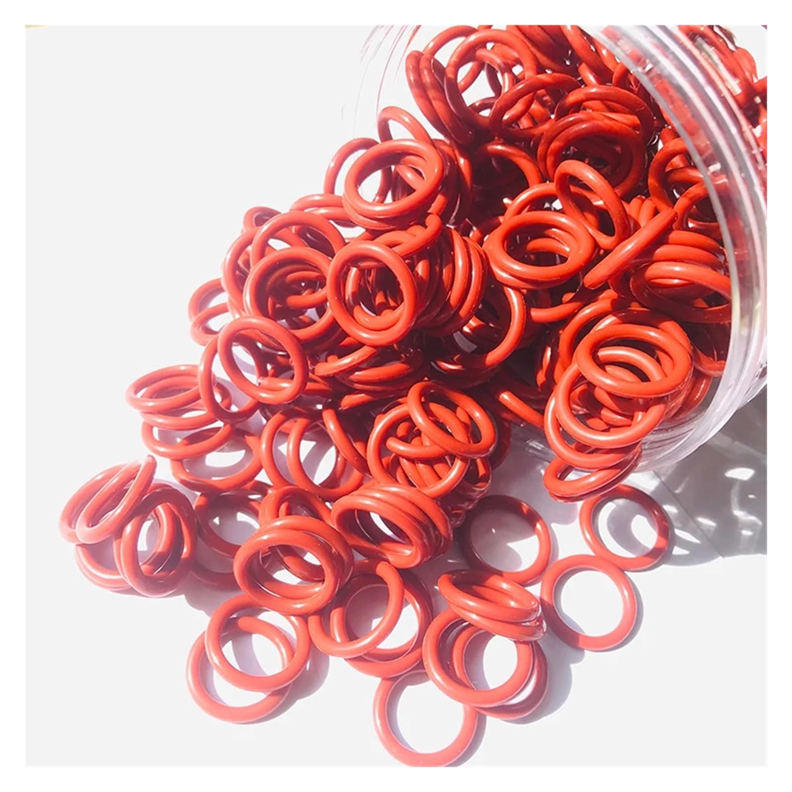 Junta Tórica De Silicona Roja CS 3,1mm, Juntas Tóricas Plomería, Arandela Sellado Aislada Impermeable, 20/50/100 Uds | 100pcs,OD 18mm CS 3.1mm