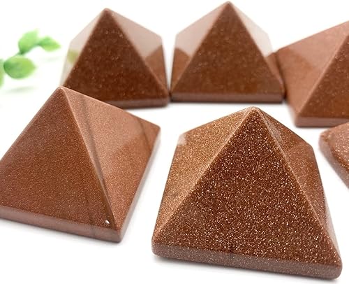 Miniatura 2 de Cristal curativo natural natural piedra arenisca dorada de cuarzo cristal pirámide reiki, torre de energía para el hogar, adornos curativos