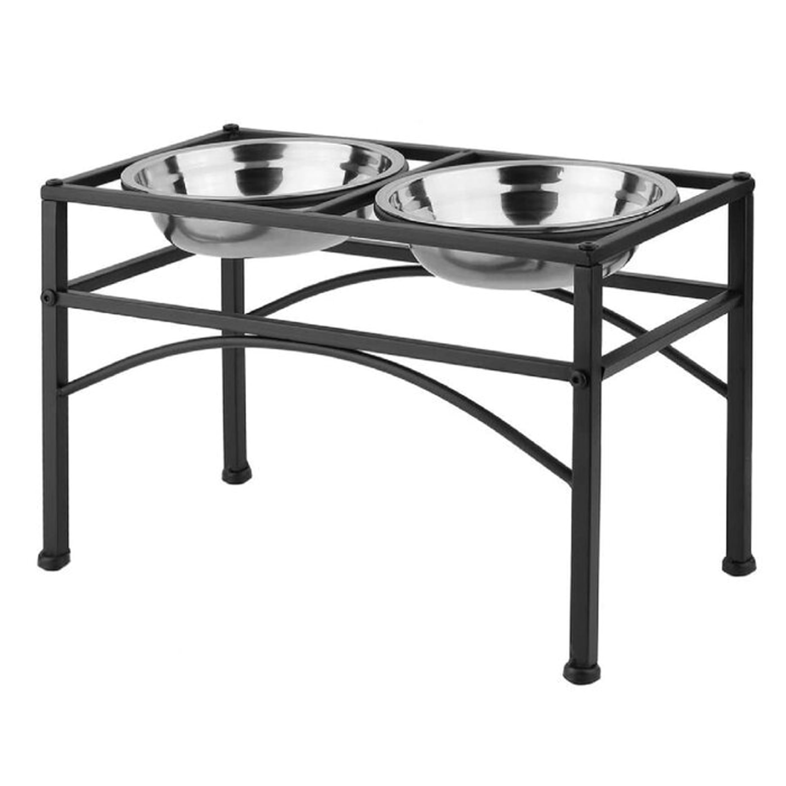 BELIEF WOOD Pet Feeder For Dogs & Cats|Pets Food Bowl Elevated Dog Bowl Stand Stainless Steel Food And Water Bowls With Iron Stand (Large 2 Bowls),?47 cm,H_25 cm,W_25 cm (B0CZ6VJ9QS) Amazon Price History, Amazon Price Tracker