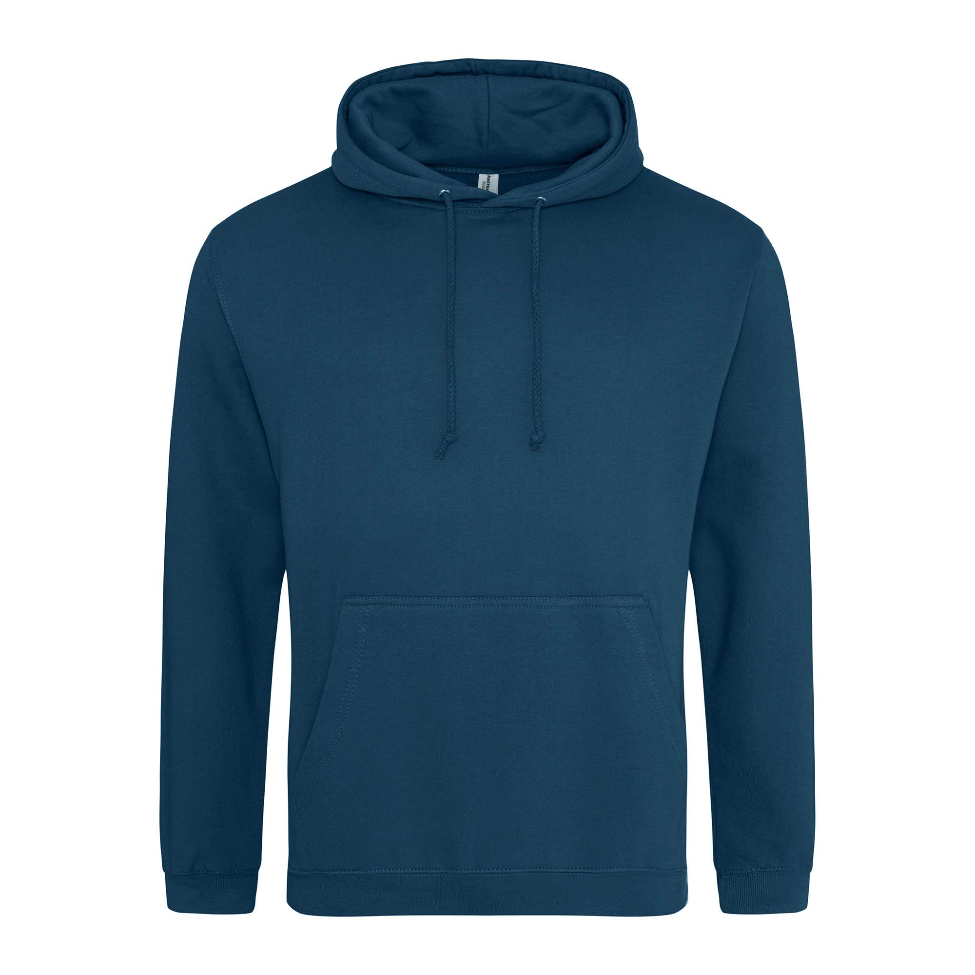 Just Hoods Unisex Bleu Hooded Sweatshirt College
