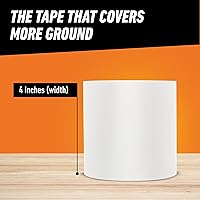 Vista 6 de Gorilla - Cinta adhesiva impermeable (10 x 10 pies), color blanco