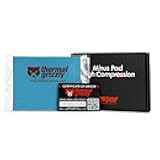 Thermal Grizzly Minus Pad High Compression - 120x100x2.0mm 2-Pack Thermal Interface Pad, Electrically Non-Conductive, High Thermal Conductivity & High Compressibility for SSDs, GPUs & Electronics