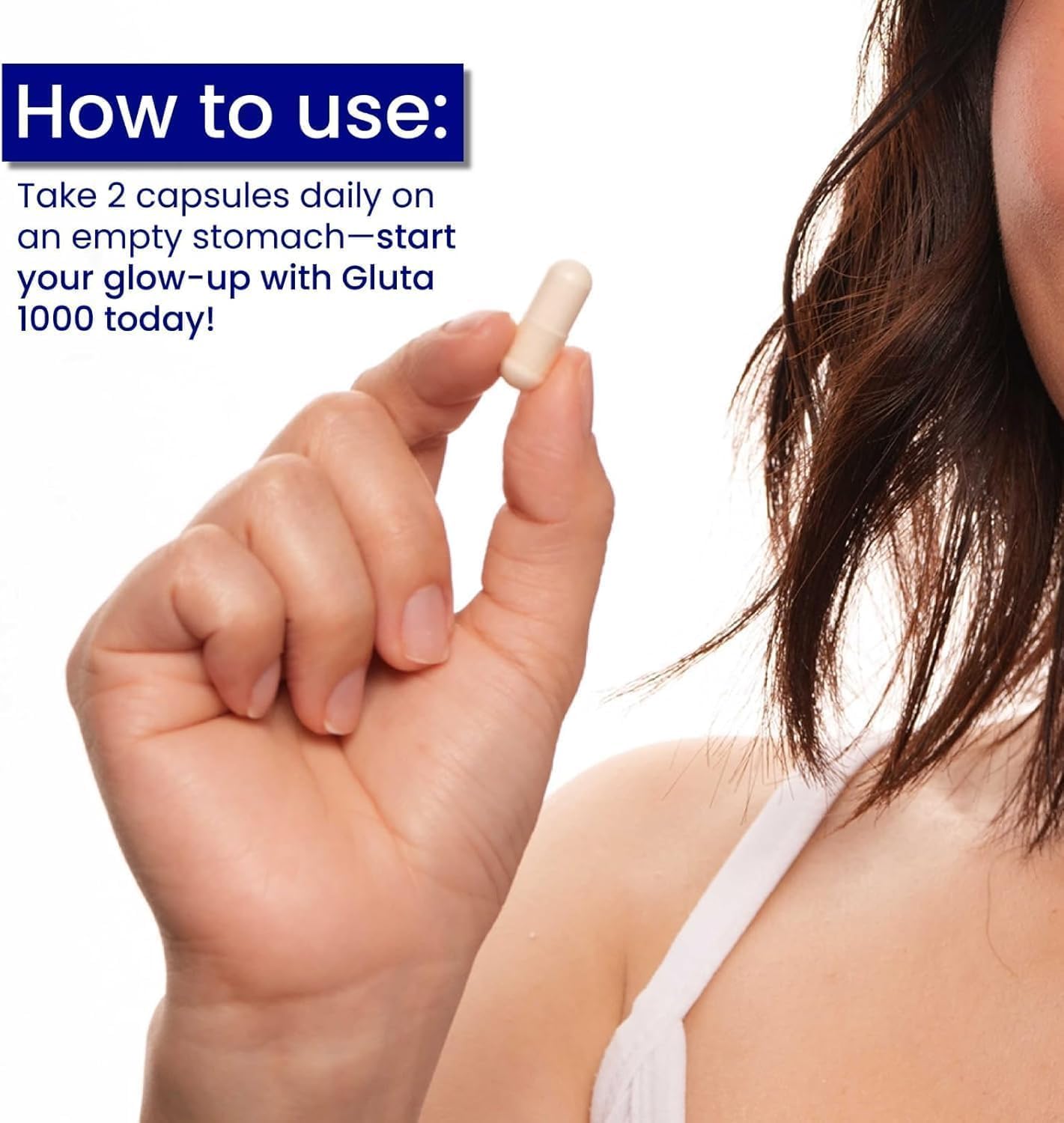 Relumins Premium Marine Collagen Pineapple Flavor 10 Sachets and Gluta 1000 Vegetarian Capsule Skin Support - Bundle - Image 4