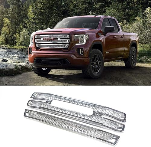 NINTE Fundas de rejilla para GMC Sierra 1500 SLT 2019, 2020, 2021, 2022, GMC Sierra 1500 SLT 2019, 2020, 2020, 2021, 2022, cubierta de rejilla (no