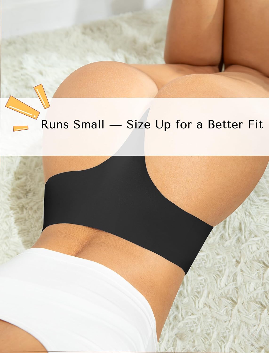 voenxe Seamless Women Underwear Thongs,High Waisted Ladies No Show Panties Line,Invisible Comfy Workout Undies,Soft,5-Pack - Image 4