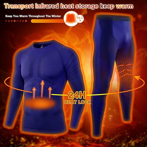 Vista 2 de MEETYOO Men's Thermal Underwear Set Sport Long Johns Base Layer
