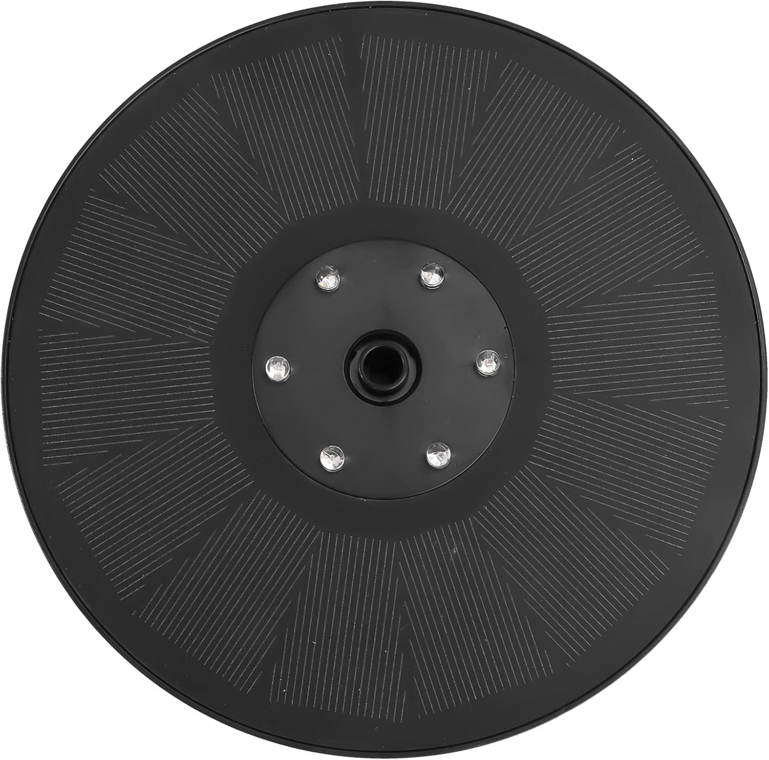 1 Set Solar Floating Water Fountain with LED Light Solar Powered Pump for Garden Bird Bath and Fish Tank Decoration Automatic Operation Sunlight Outdoor Fountain