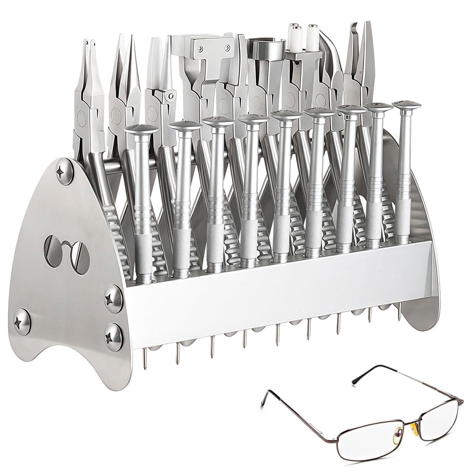18-teiliges Brillenreparaturset aus Edelstahl for optische Brillen mit