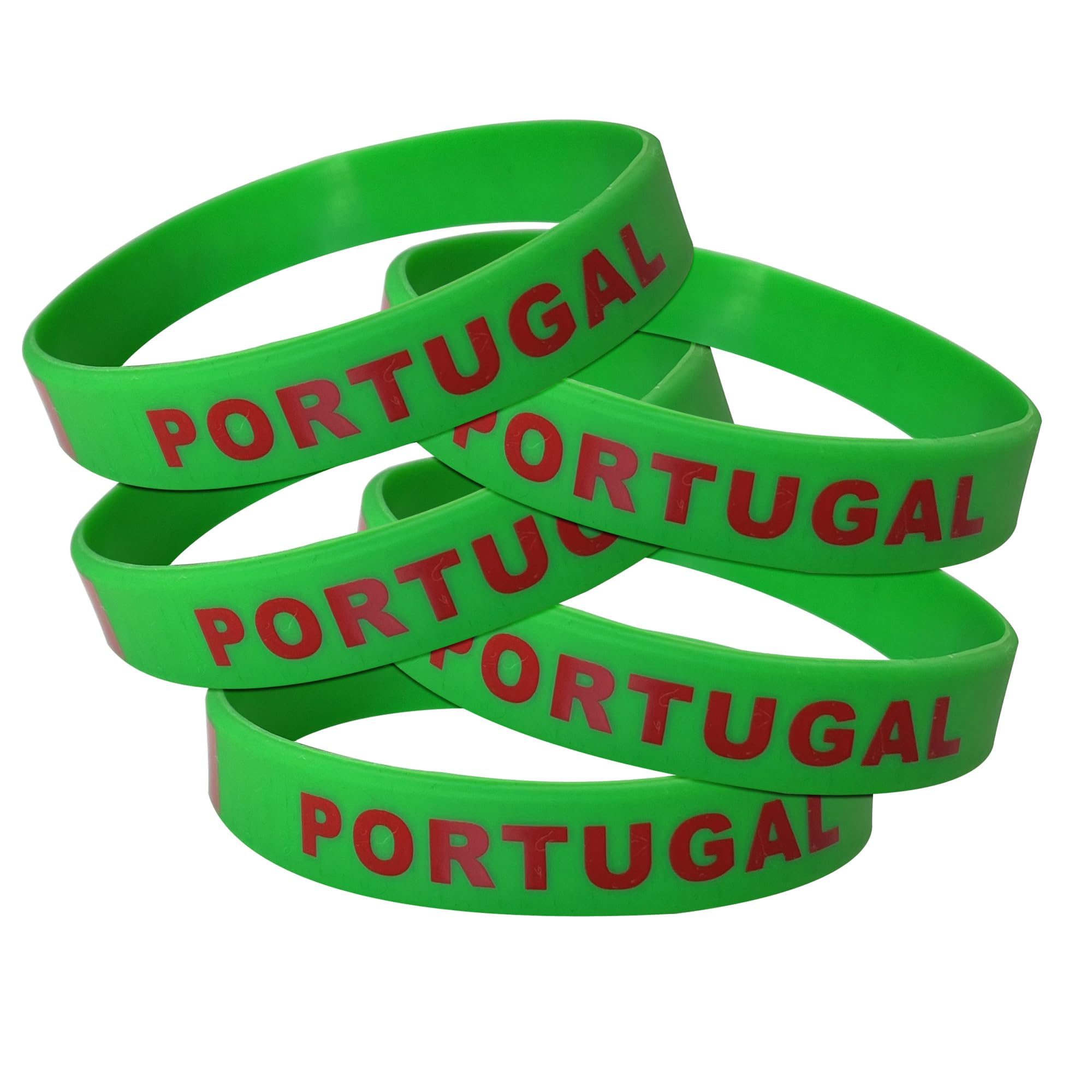 Bracelet Portugais Drapeau Portugal bracelet elastique 5 bracelet silicone femme homme caoutchouc cadeau Portugais Drapeau