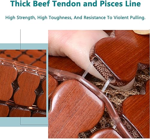 Miniatura 5 de Silla de juegos de bambú para adultos, juego de 5 sillas de videojuegos, tapete de verano que aporta la mejor forma competitiva sin miedo al calor