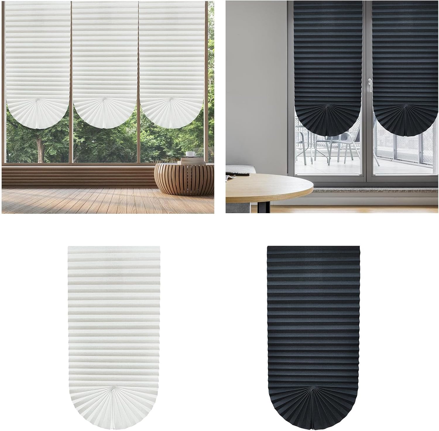 Not Tool Required SelfStick Pleated Window Coverings for Soft Lighting and Resistance in Homes Bedroom Privacy Curtains