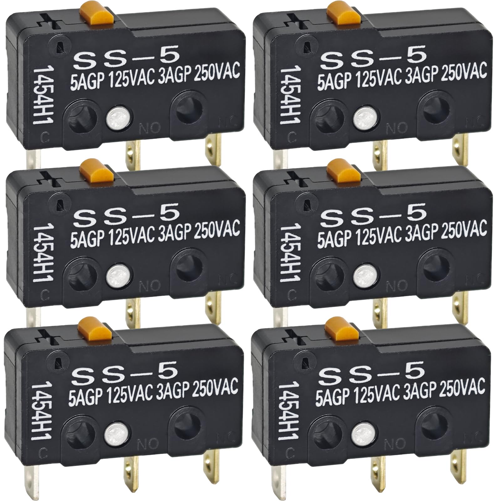 Amazon.com: SS-5 Micro Switch (Pack of 6) – Pin Plunger, SPDT, 5A