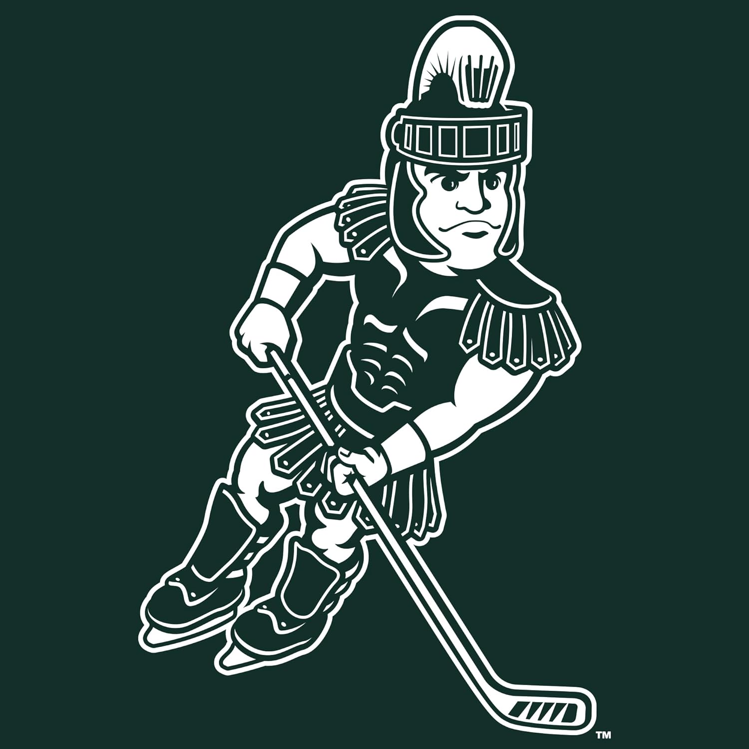 Michigan State Spartans Sparty Sports Mark, Team Color Long Sleeve, College, University