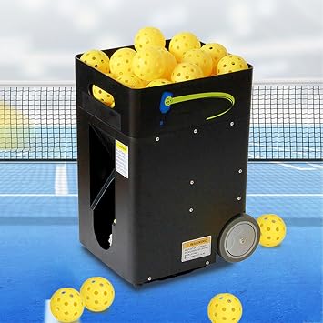 Automatic PicklebaII Launcher, Professional Pickleball Training Machine with 40 Ball Capacity, Adjustable Speed & Angle, Portable with Wheels