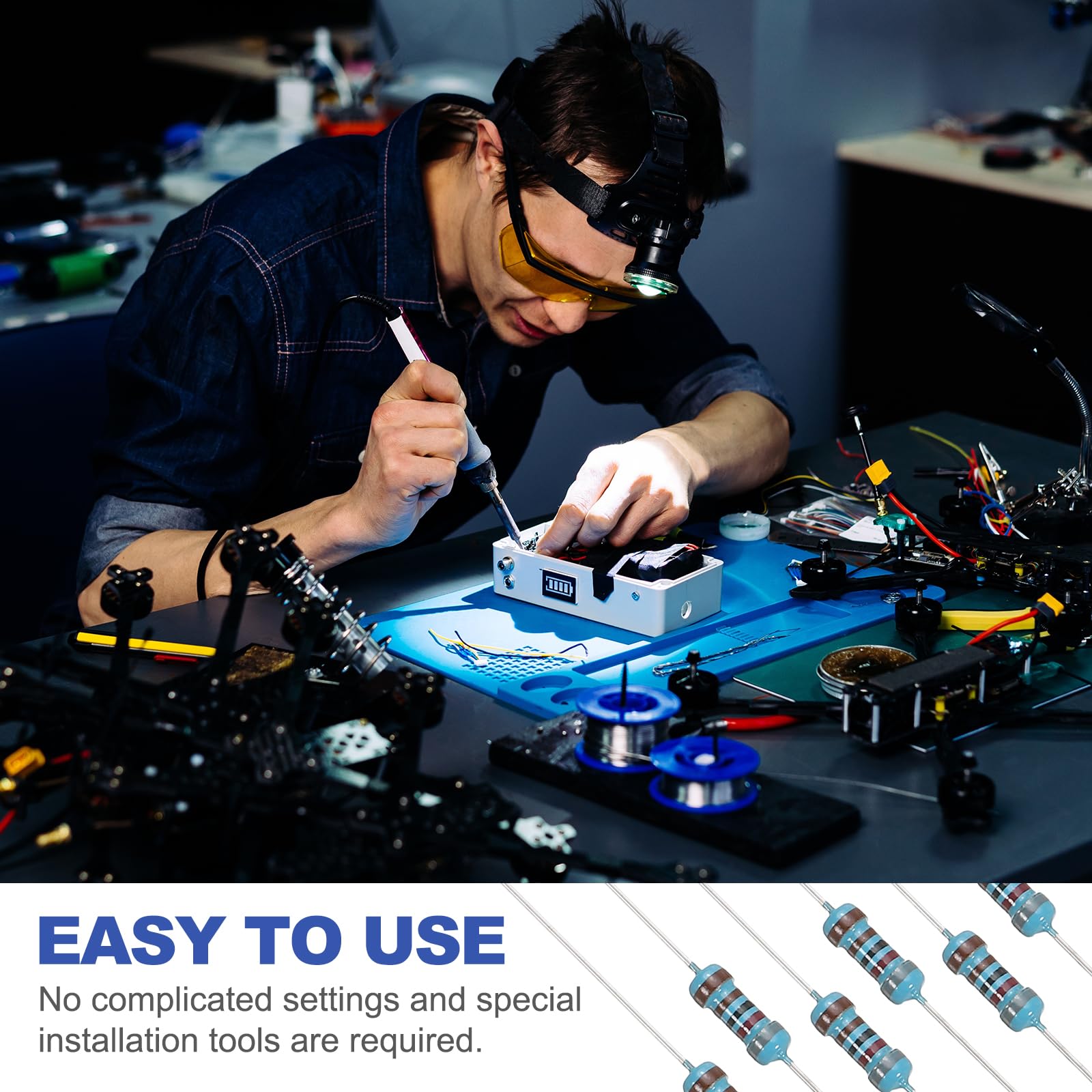 PATIKIL Rezystor 8.2K Ohm, Zestaw 120 Sztuk Stałego Rezystora Z Filmu Metalowego 1/4W (0,25Watt) 1% Tolerancja Wiele wartości Dla Projektów Elektronicznych DIY TV Circuit Board
