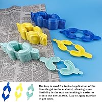 Vista 7 de FERCAISH 30 bandejas desechables de flúor dental, 3 tamaños, bandeja dental de espuma fluorada, bandejas de flúor dental, bandeja de doble arco