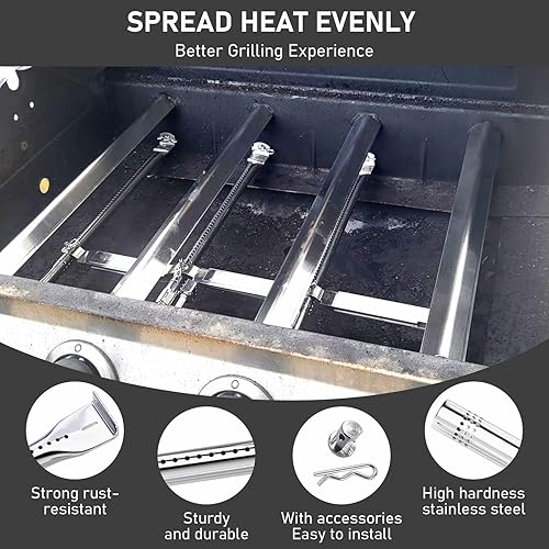 Miniatura 8 de Uniflasy Piezas de repuesto para parrilla CharBroil Performance 4-Burner 463365021 463351021 463352521 463331221 463655021 463448021 Acero