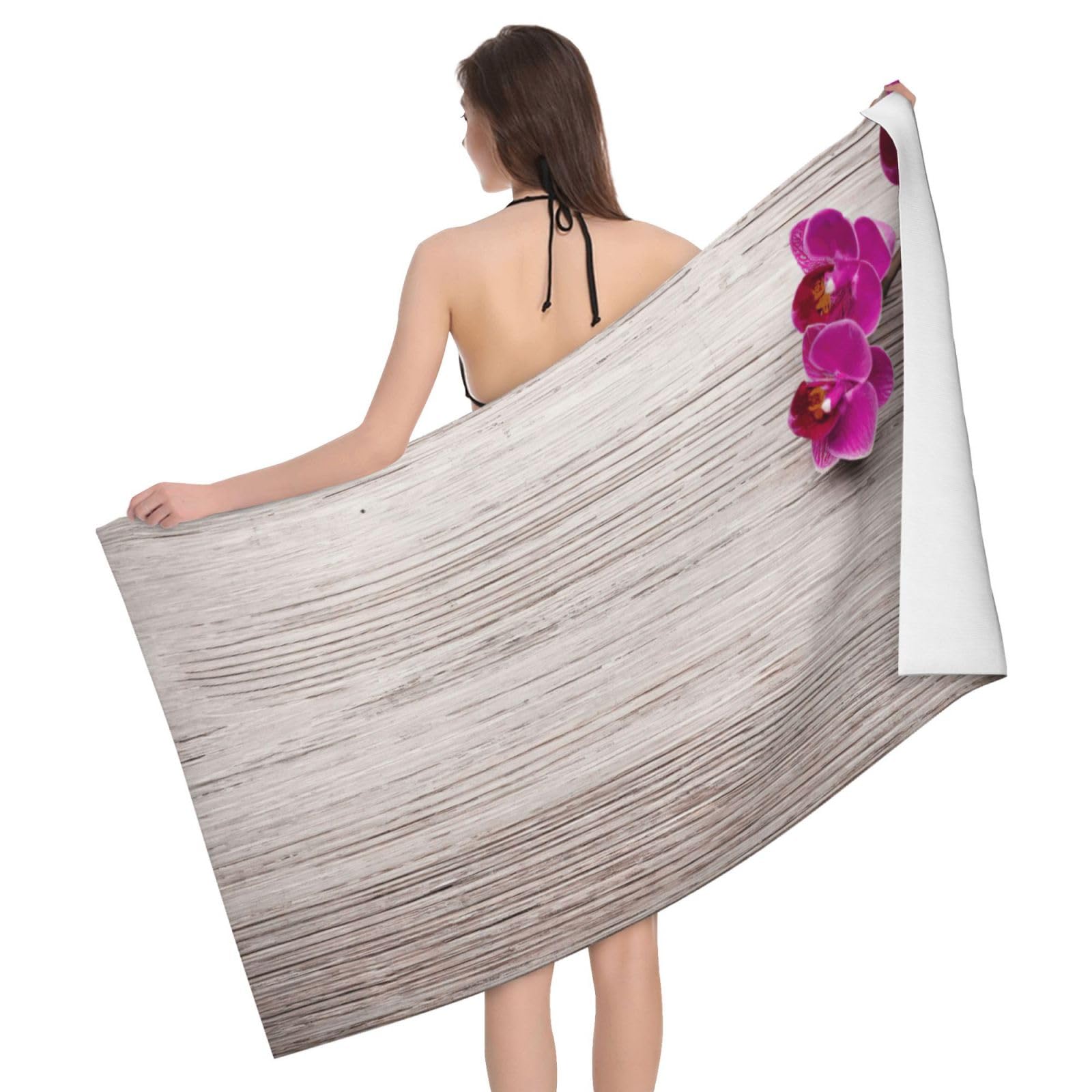 Serviette de bain pour le yoga et fitness grand drap en microfibre orchidée吸水 séchage rapide