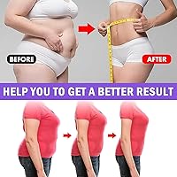 Vista 6 de Rosarden Parche para el vientre, 30 parches reafirmantes para contornos tonificantes, parches a prueba de sudor, calcomanías impermeables