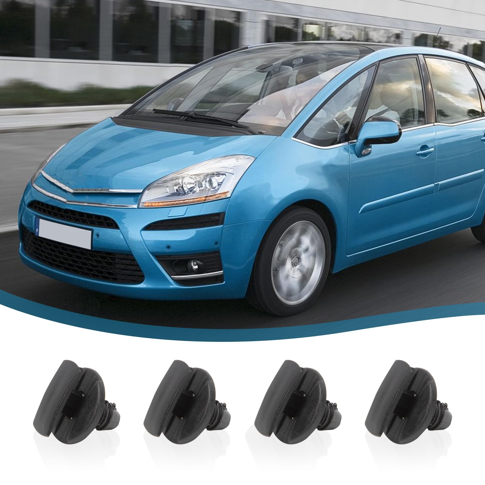Lot De 50 Clips Fixation Parechocs Plastique - Rivets Expansion 8mm - Compatible Peugeot Citroën