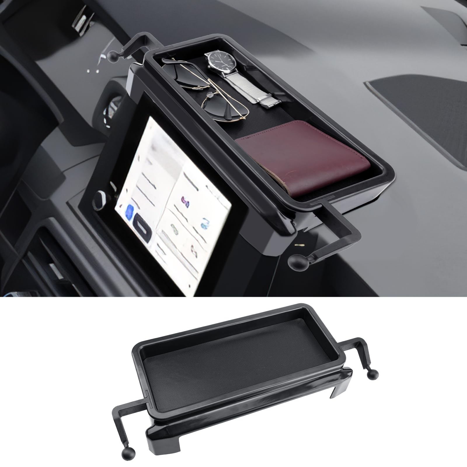 CDEFG Dashboard Storage Tray for 2024 2025 2026 Toyota Tacoma 8-Inch Touchscreen Compatible with 2024 2025 2026 Toyota Tacoma Accessories