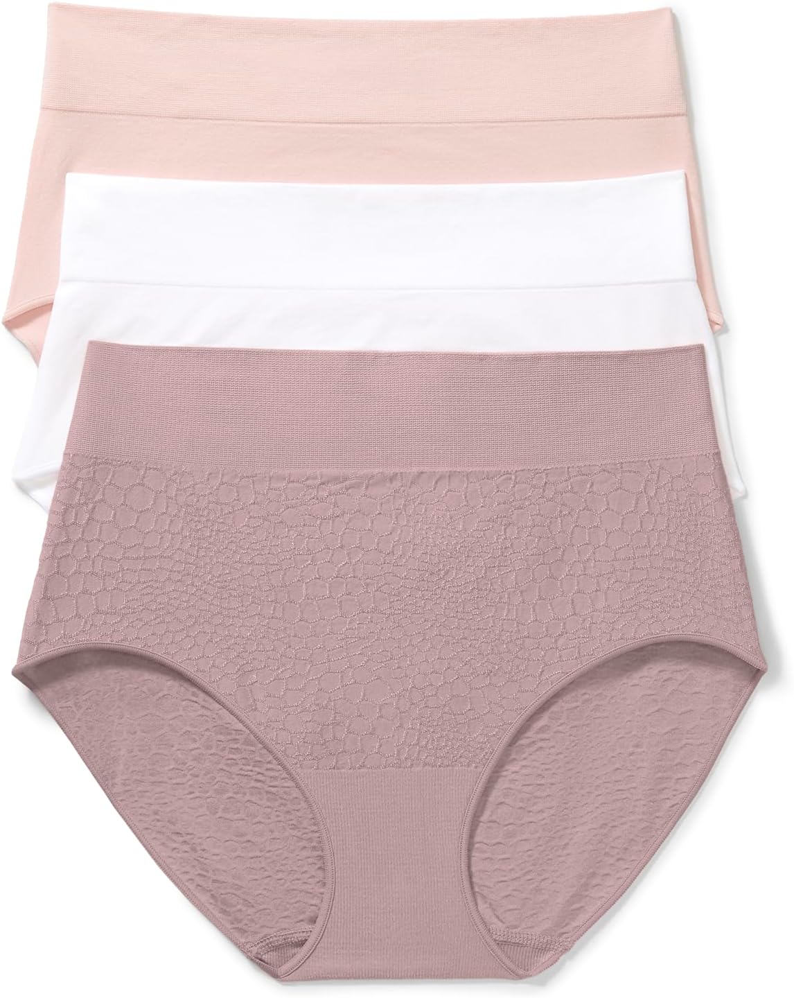 Warner's Women's Blissful Benefits Women's Dig- Free Seamless Stretch Hi-waist 3-pack Brief