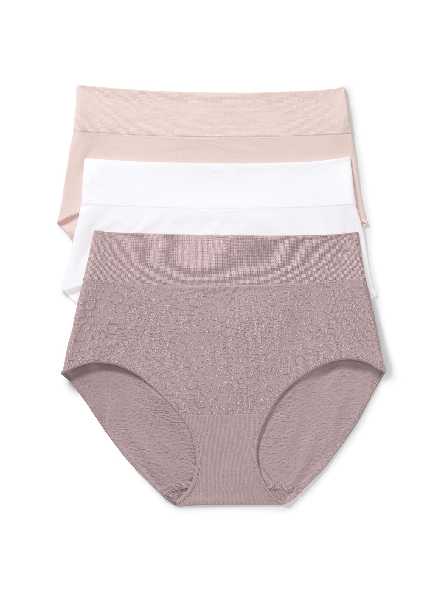Warner's Women's Blissful Benefits Women's Dig- Free Seamless Stretch Hi-waist 3-pack Brief