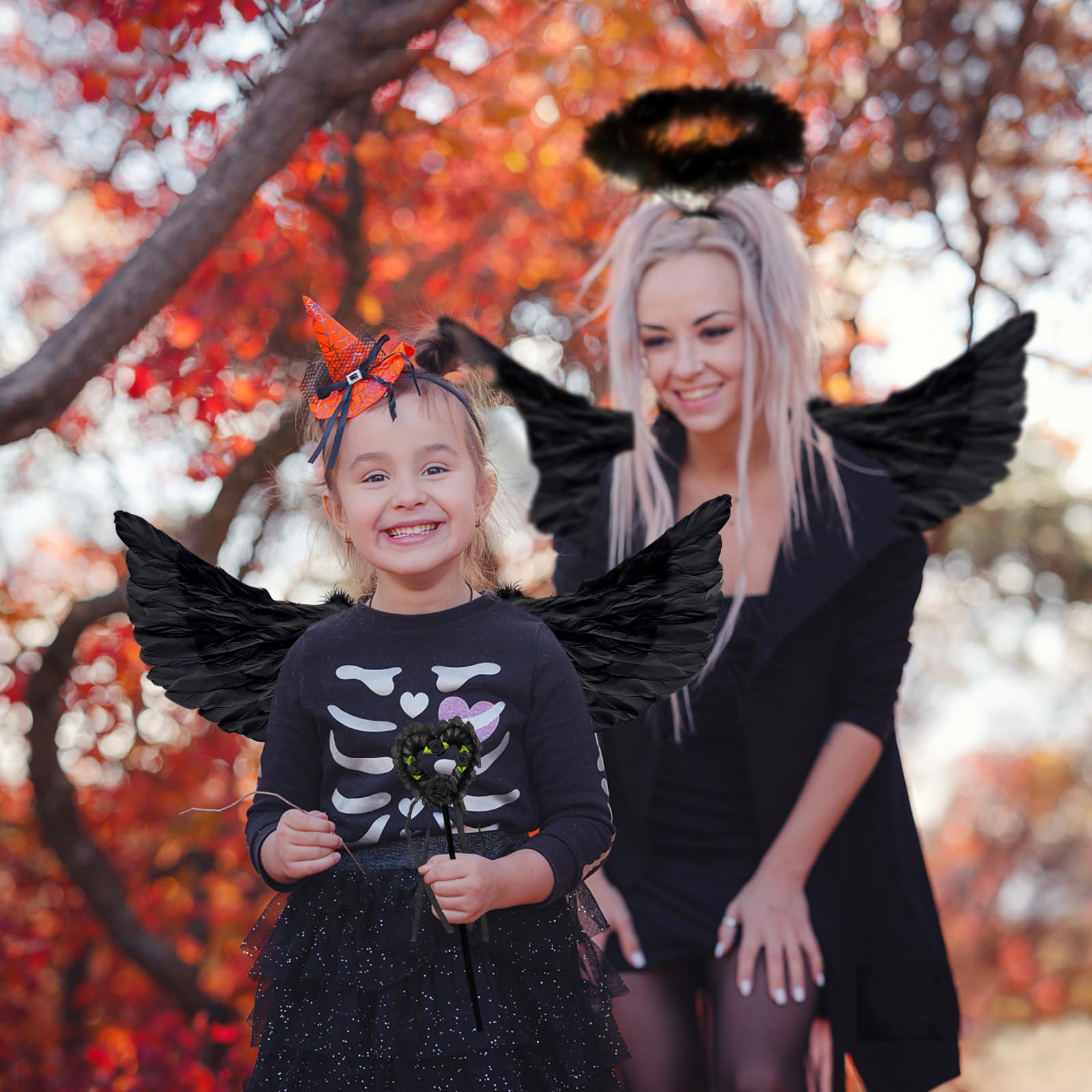 Costume Da Diavolo Rosso Con Tut&ugrave;: Ali E Cerchietto Con Corno - Vestito Di Halloween - Italia