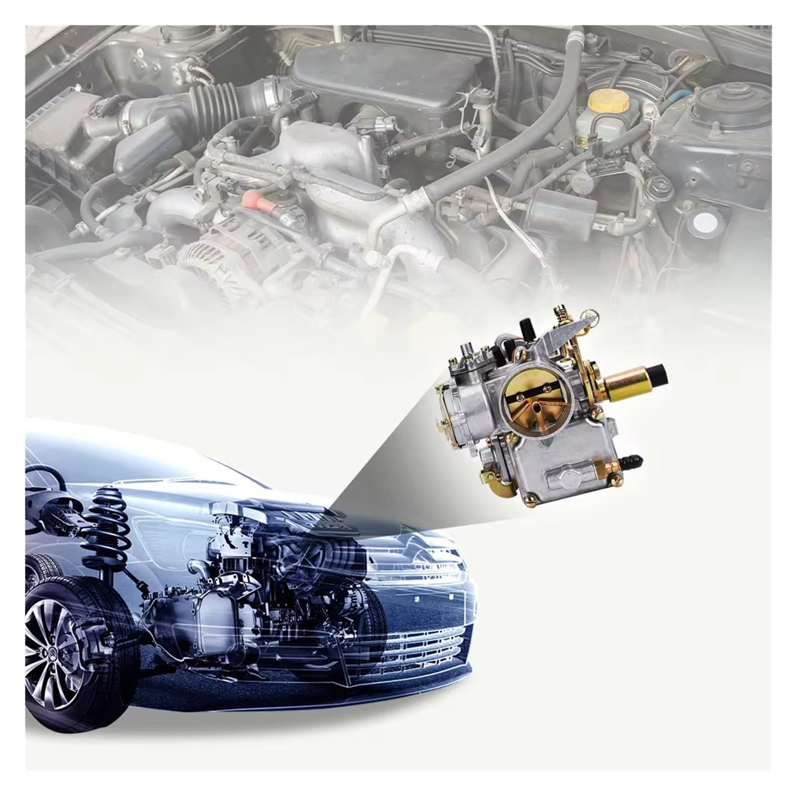 Carburador para VW para Beetle 1 Y 2 para Bug para Bus 30/31 PICT-3 3113129029A Carburador con Estrangulador Automático Carburateur Kit
