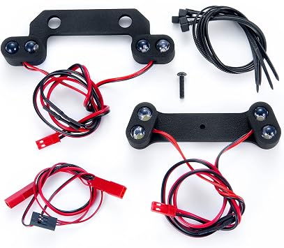 AXSPEED RC LED Light Headlight Taillight Front Rear Light Lamp for TRX E-REVO 2.0 4WD 1/8 RC Truck