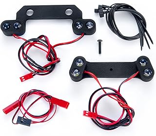 AXspeed RC LED Light Headlight Taillight Front Rear Light Lamp for TRX E-REVO 2.0 4WD 1/8 RC Truck