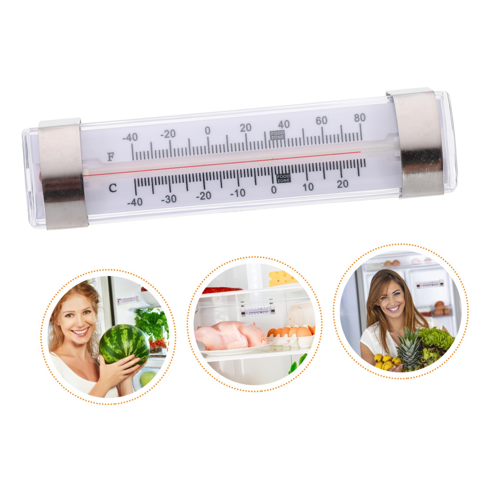 GARVALON 6 Stück Kühlschrankthermometer Hochpräzises Kühl Gefrierschrank Thermometer Für Innenbereich Mit Praktischem Design