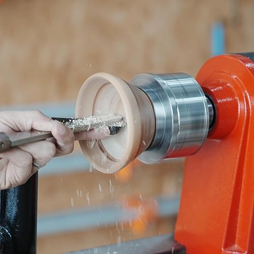 Miniatura 61 de Reposaherramientas de 6 pulgadas con 1 pulgada de diámetro, longitud total de 4 pulgadas, soporte de herramientas recto Woodlathe de barra redonda