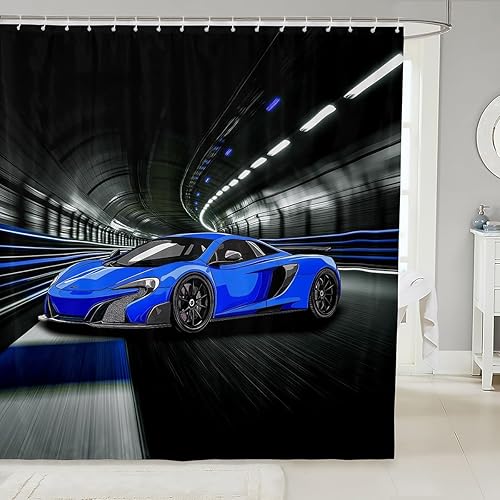 Miniatura 15 de Cortina de baño bohemia con diseño floral retro de 72 x 78 pulgadas, 70 pulgadas, diseño de flores hippie de los años 70, cortina de ducha bohemia