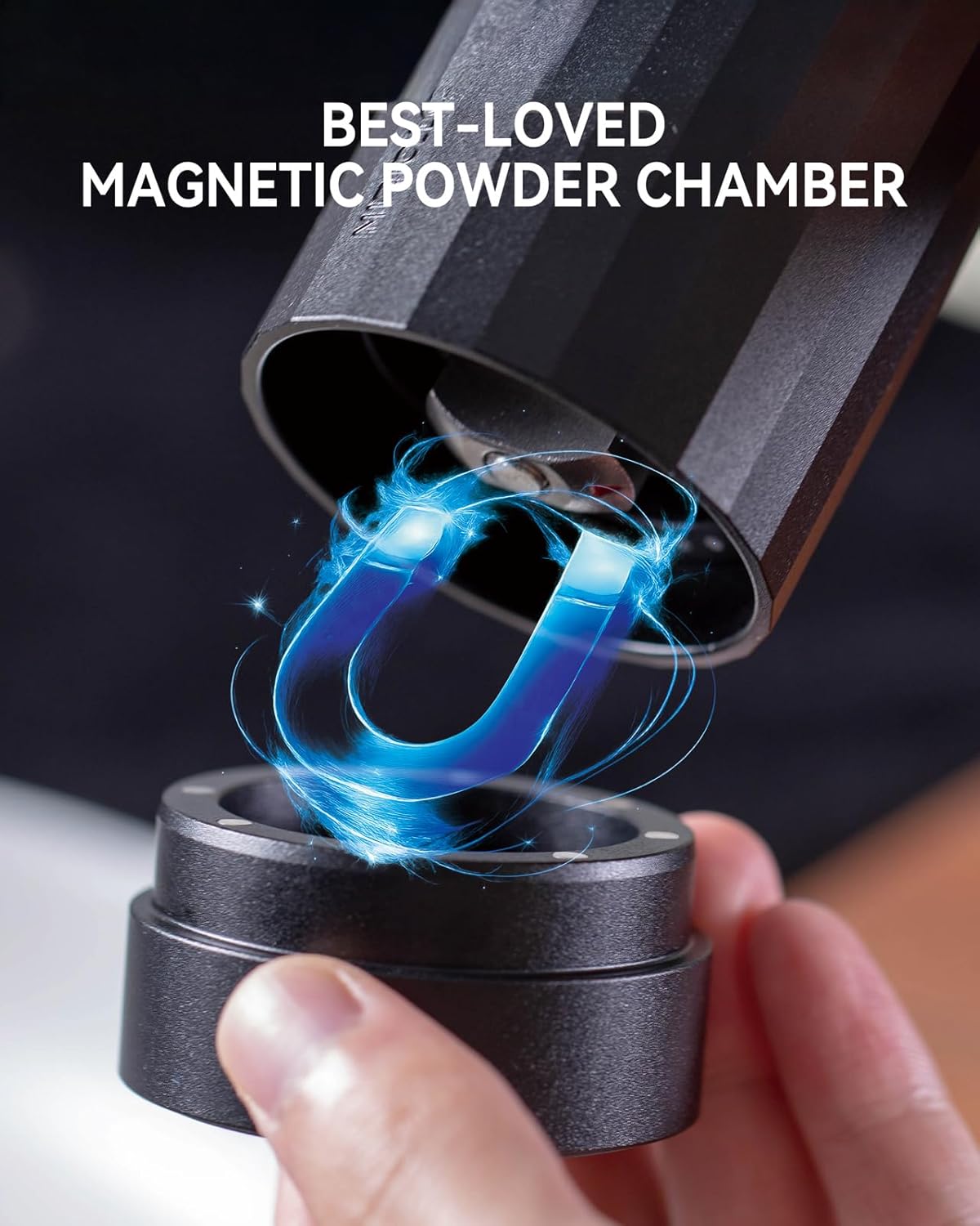 Heavy Duty Metal Pepper Grinder, Professional Manual Pepper Grinder with Adjustable Coarseness, Pepper Mill with Magnetic Powder Chamber, Refillable Pepper Mill for Spices, High Output