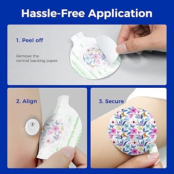 35Pack Libre 3 Plus Sensor Covers Waterproof Instinct Patches