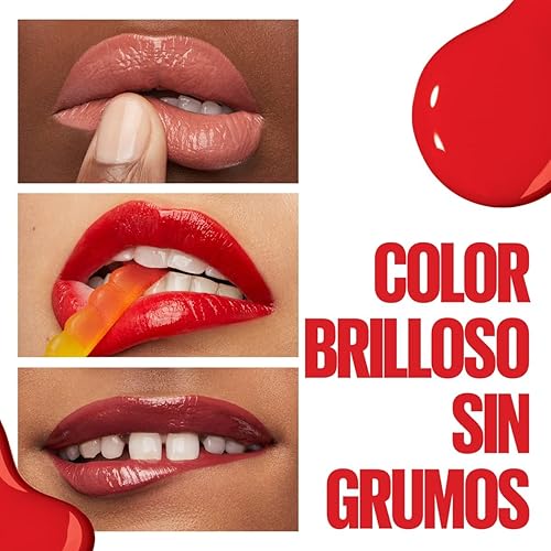 Vista 10 de Maybelline New York SuperStay Vinyl Ink - Labial líquido de larga duración, sin transferencia, color altamente pigmentado y brillo instantáneo, 10