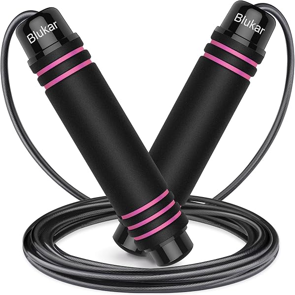 Blukar K9901 Speed Jump Rope with Soft Foam Handle