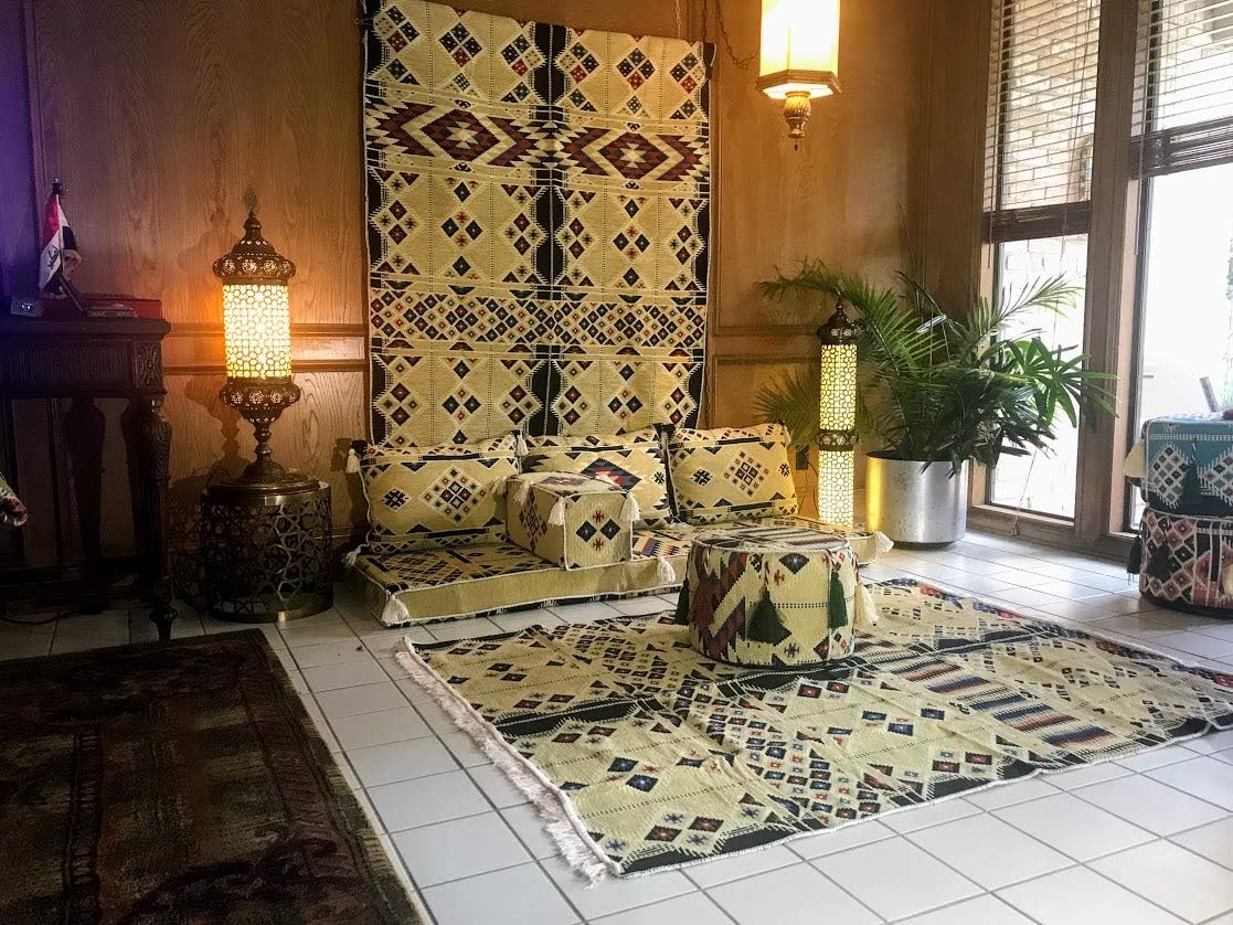 Arabic Floor Seating Set 2m Sahara Arabisque - Foam filled
