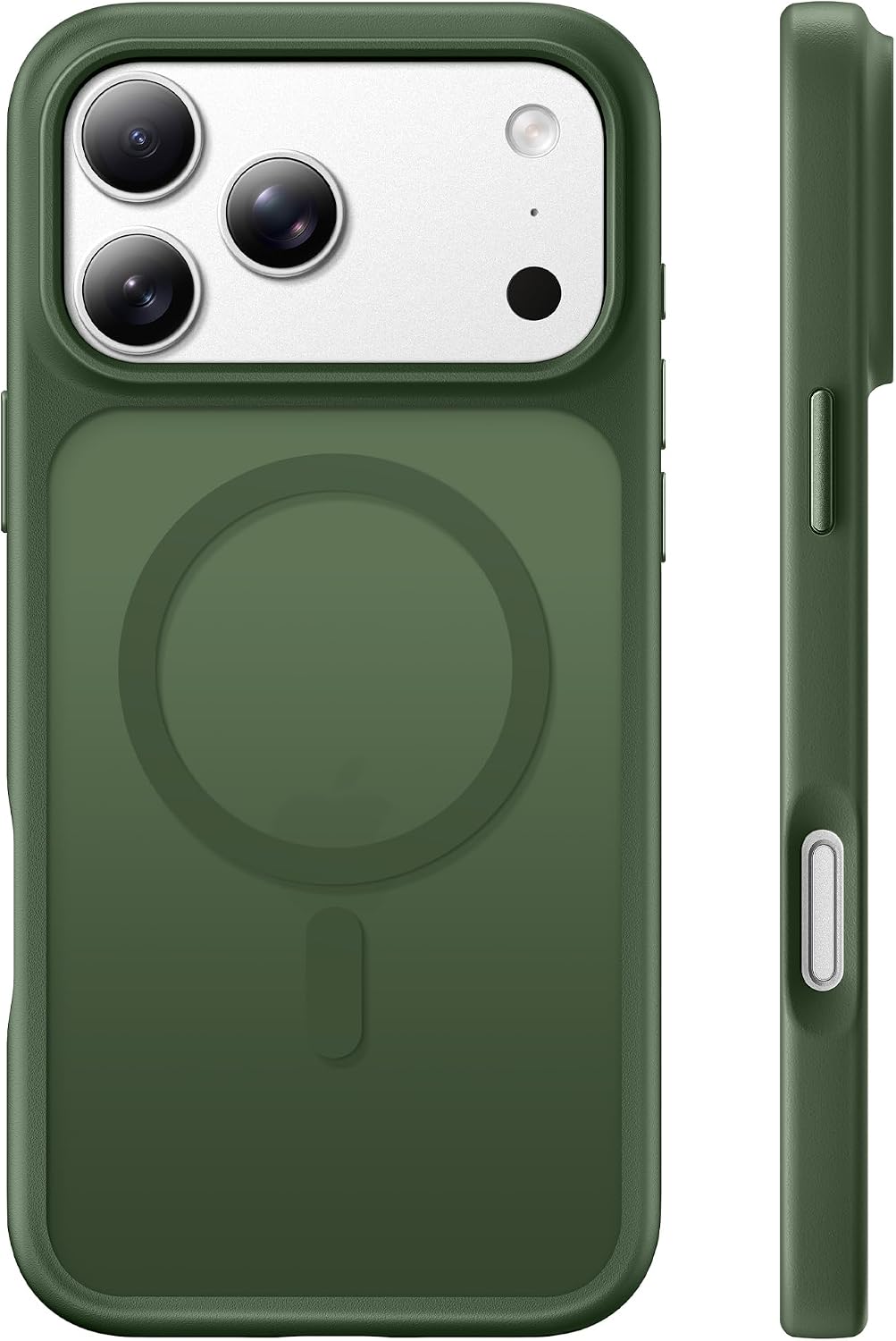 Stronger Magnetic & Translucent for iPhone 17 Pro Case Green | Fit for MagSafe, Military Grade Drop Protection, Slim Translucent Cover Shockproof Protective Phone Case for iPhone 17 Pro