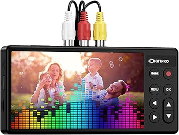 VHS to Digital Converter 3.0, 5 HD Video to Digital Recorder, Convert Video & Audio from Analog VCR, DVR, DVD, Hi8, Mini DV, Camcorder Cassette Tapes Tapes/DVD Player Needed