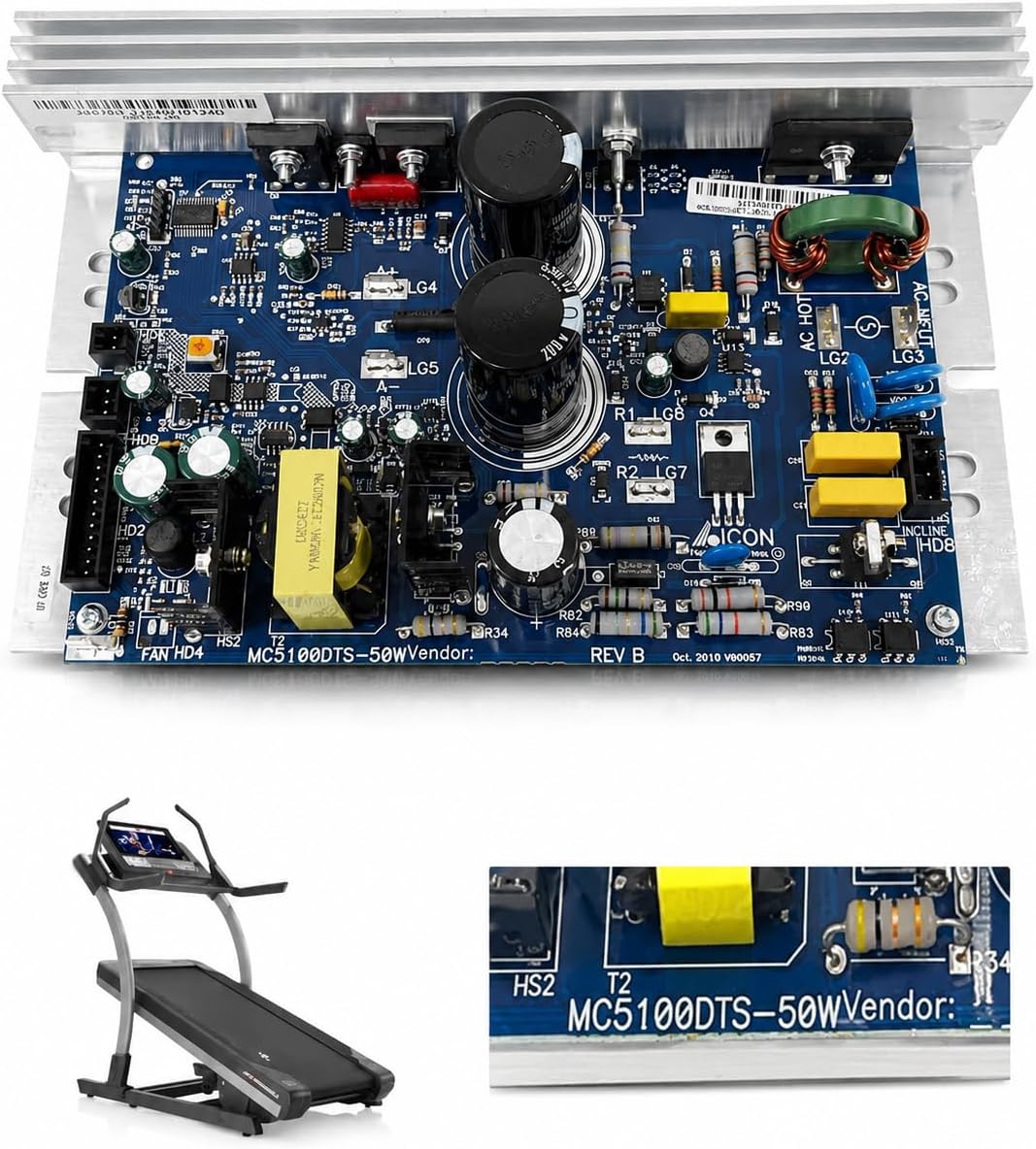 MC5100DTS-50W 319712 NEW Treadmill Motor Controller Control Board for NordicTrack X9i and X11i ProForm Treadmill Motor Controller Parts