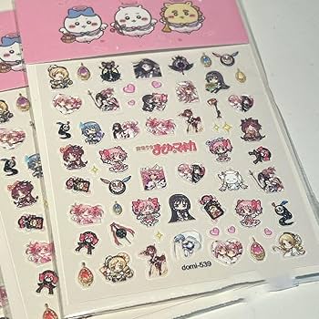 Amazon.co.jp: 魔法少女まどかマギカ ネイルシール 3D 浮き彫り ネイル